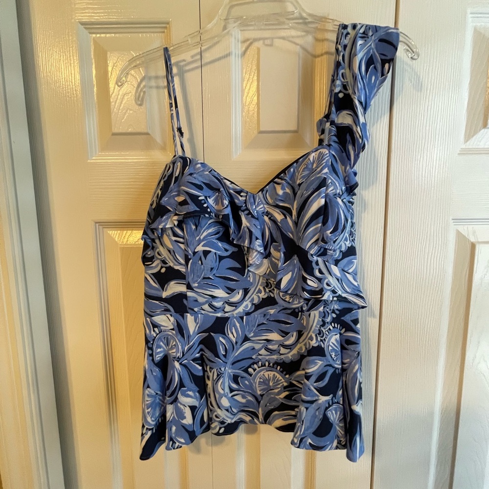 Lilly Pulitzer Blue Top, Size 8